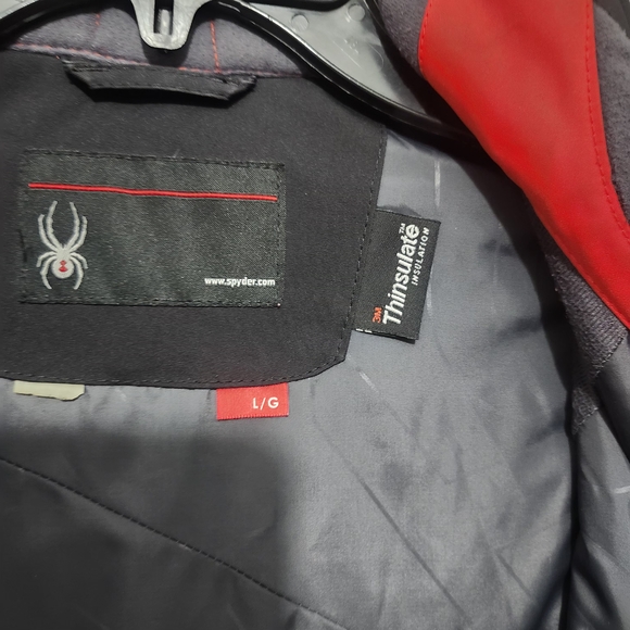 Spyder Men's Ski Snowboard Black and Red Jacket Size Large - Picture 6 of 10